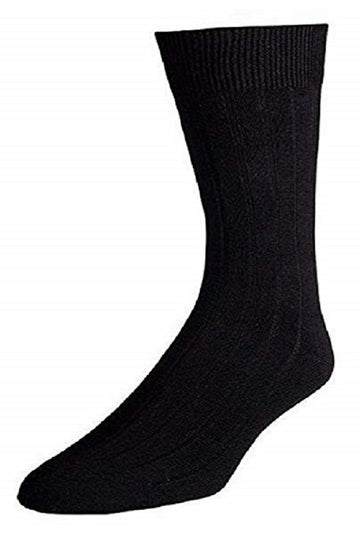 Men's Extra Soft Ribbed Crew Dress Modal Socks